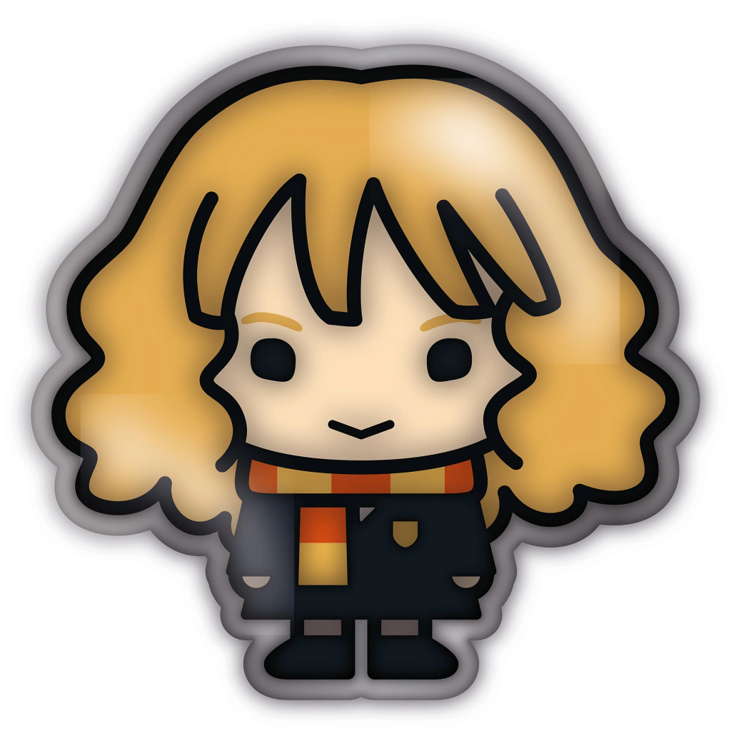 Harry Potter Kawaii Hermoine Pin Badge – The Enchanted Galaxy