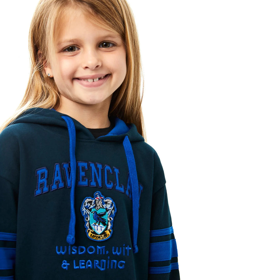 Harry Potter Ravenclaw Crest Kids Hoodie The Enchanted Galaxy